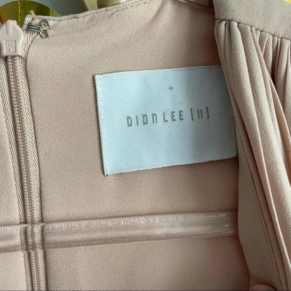 Dion Lee Wrap Effect Plisse crepe nude dress - Picture 5 of 9